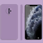 Custodia protettiva a copertura totale antigoccia in silicone liquido imitazione tinta unita, For vivo S5, For vivo S6