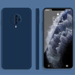 Custodia protettiva a copertura totale antigoccia in silicone liquido imitazione tinta unita, For vivo S5, For vivo S6