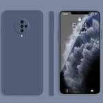 Custodia protettiva a copertura totale antigoccia in silicone liquido imitazione tinta unita, For vivo S5, For vivo S6