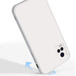 Custodia protettiva a copertura totale antigoccia in silicone liquido imitazione tinta unita, For vivo S7, For vivo X23