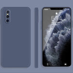 Custodia protettiva a copertura totale antigoccia in silicone liquido imitazione tinta unita, For vivo X27, For vivo X27 Pro
