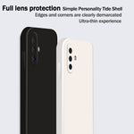 Custodia protettiva a copertura totale antigoccia in silicone liquido imitazione tinta unita, For vivo X30, For vivo X30 Pro