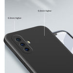 Custodia protettiva a copertura totale antigoccia in silicone liquido imitazione tinta unita, For vivo X30, For vivo X30 Pro