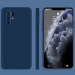 Custodia protettiva a copertura totale antigoccia in silicone liquido imitazione tinta unita, For vivo X30, For vivo X30 Pro