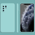 Custodia protettiva a copertura totale antigoccia in silicone liquido imitazione tinta unita, For vivo X30, For vivo X30 Pro