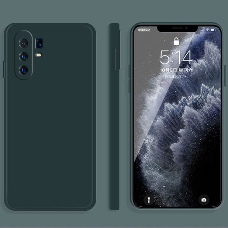 Custodia protettiva a copertura totale antigoccia in silicone liquido imitazione tinta unita, For vivo X30, For vivo X30 Pro