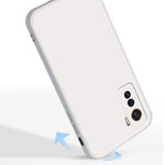 Custodia protettiva a copertura totale antigoccia in silicone liquido imitazione tinta unita, For vivo IQOO 5, For vivo S9