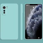 Custodia protettiva a copertura totale antigoccia in silicone liquido imitazione tinta unita, For vivo IQOO 5, For vivo S9