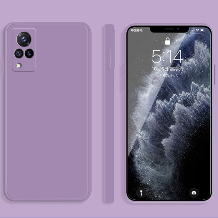 Custodia protettiva a copertura totale antigoccia in silicone liquido imitazione tinta unita, For vivo IQOO 5, For vivo S9