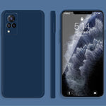 Custodia protettiva a copertura totale antigoccia in silicone liquido imitazione tinta unita, For vivo IQOO 5, For vivo S9