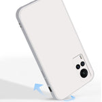 Custodia protettiva a copertura totale antigoccia in silicone liquido imitazione tinta unita, For vivo X60, For vivo X60 Pro