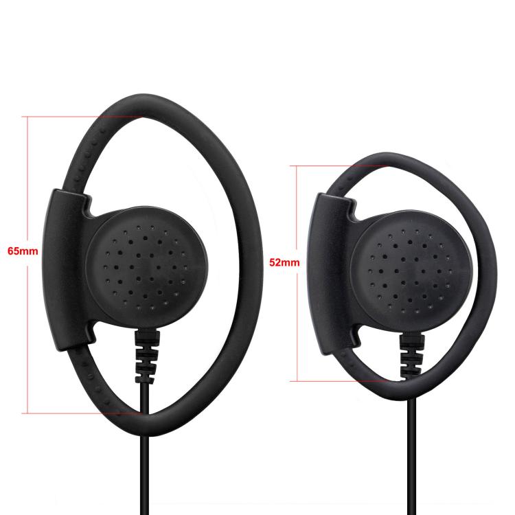 RETEVIS K-316 2 Pin D-Shaped Soft Ear Hook Earphone Microphone for H-777/RT-5R/RT1/RT2/RT5 /888s/UV5R, EEK012