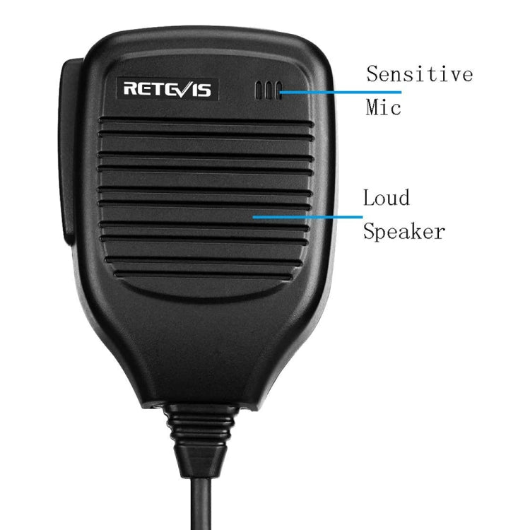 RETEVIS R-321 M 2 Pin Portable PTT Speaker Microphone for Motorola GP68/GP88/GP300/2000/CT150/P040, R-321