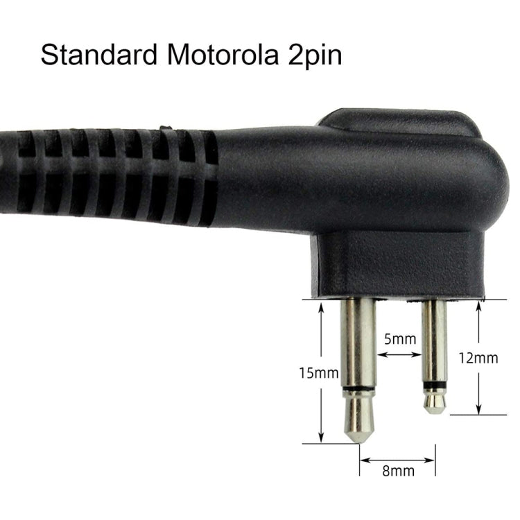 RETEVIS R-321 M 2 Pin Portable PTT Speaker Microphone for Motorola GP68/GP88/GP300/2000/CT150/P040, R-321