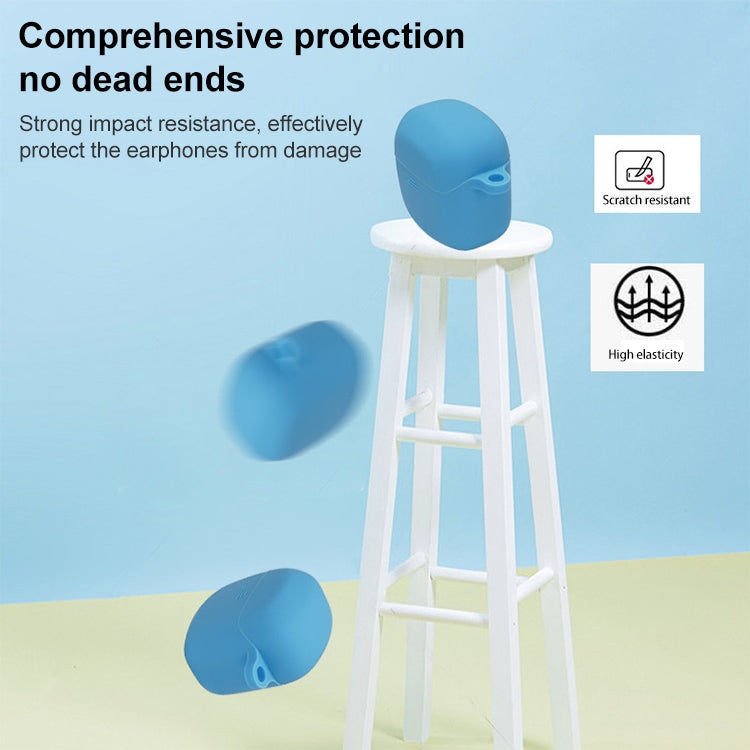 Custodia protettiva per auricolari in silicone per JBL Club Pro + TWS, con gancio