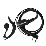 RETEVIS R-111 Headset Microphone with Adjustable Volume PTT Type G for H-777/RT-5R/RT1/RT2/RT5, R-111 K Head