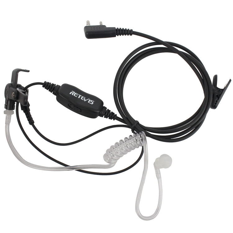 RETEVIS R-112 PTT / VOX Hidden Acoustic Tube Earpiece Microphone for H-777/RT-5R/RT1/RT2/RT5, R-112
