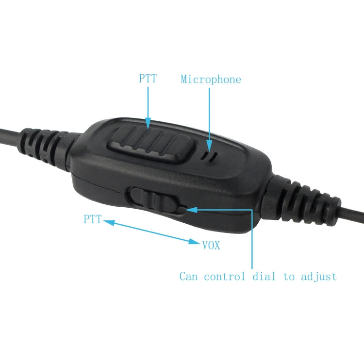 RETEVIS R-112 PTT / VOX Hidden Acoustic Tube Earpiece Microphone for H-777/RT-5R/RT1/RT2/RT5, R-112