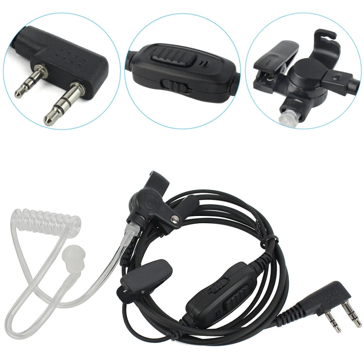 Microfono auricolare tubo acustico Retevis R-112 compatibile