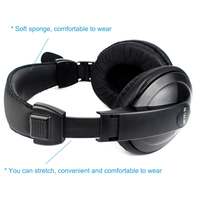 Microfono auricolare Retevis R-114 con cuffia VOX 2 pin