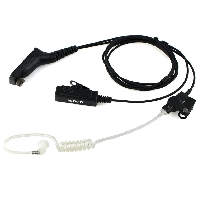 RETEVIS R-1M21 Two-wire PTT Large Acoustic Tube Earpiece Microphone for Motorola XPR6000/XPR6550/DP4800/DP4801, R-1M21