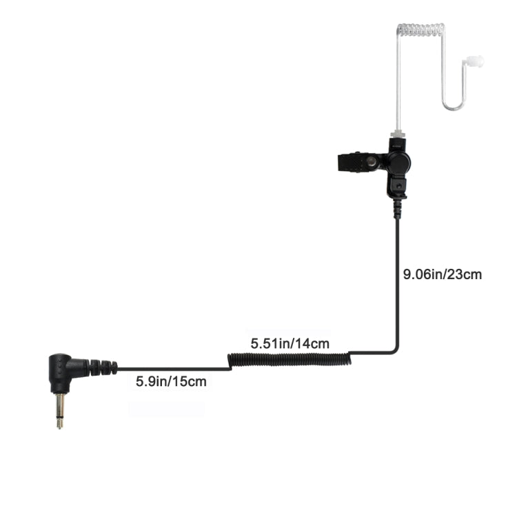 Retevis C9049A Auricolare con tubo audio 3,5 mm