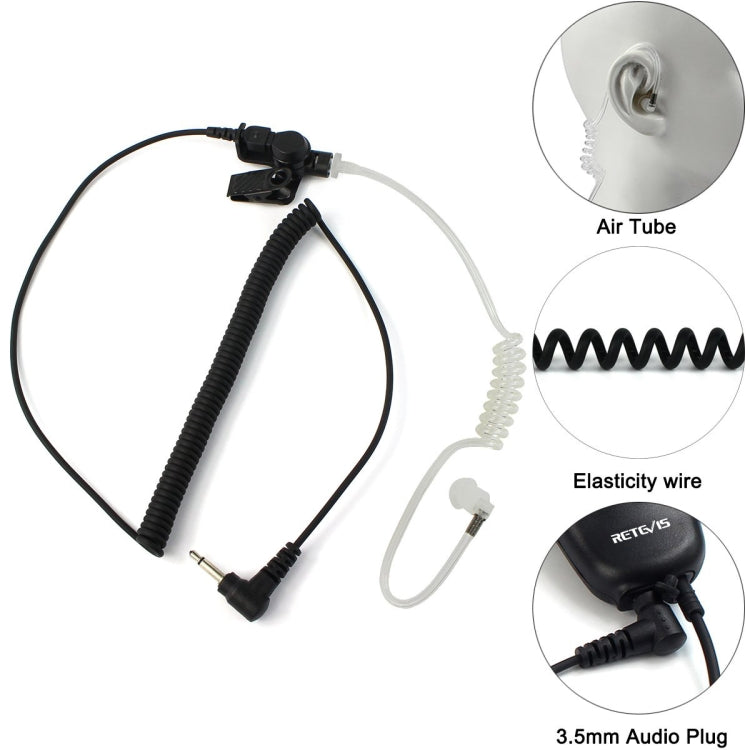 RETEVIS C9049A Surveillance Air Tube Headset Only with 3.5mm Audio Jack, C9049A