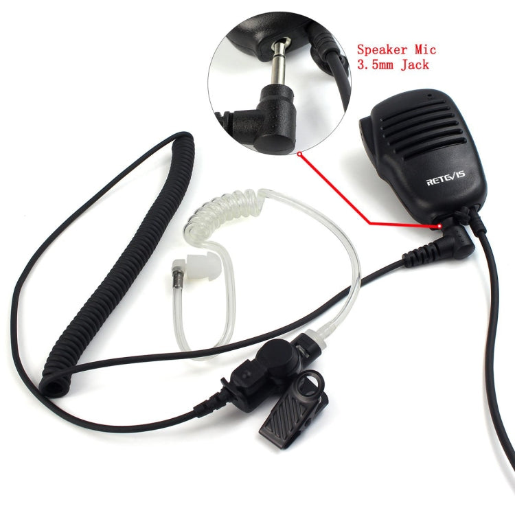 RETEVIS C9049A Surveillance Air Tube Headset Only with 3.5mm Audio Jack, C9049A