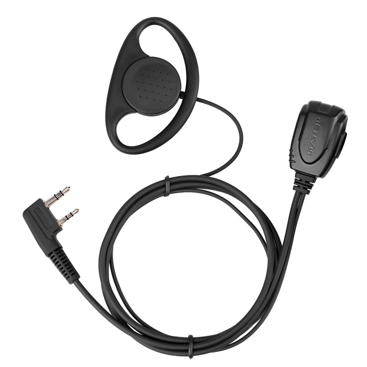 RETEVIS RE-3224 K 2 Pin D-Type Ear Hook Earphone Microphone for H777/RT21/RT22/RT24/RT1/ RT3/RT81, RE-3224