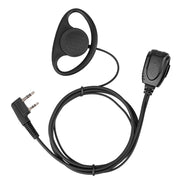 RETEVIS RE-3224 K 2 Pin D-Type Ear Hook Earphone Microphone for H777/RT21/RT22/RT24/RT1/ RT3/RT81, RE-3224