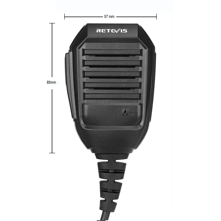 RETEVIS RS-113 Microfono altoparlante remoto a 2 pin per H777/UV5R/RT21/RT1/RT3, RS-113