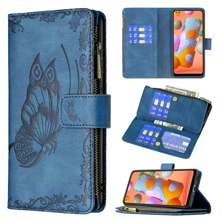 Custodia portafoglio in pelle con cerniera per Samsung Galaxy A02