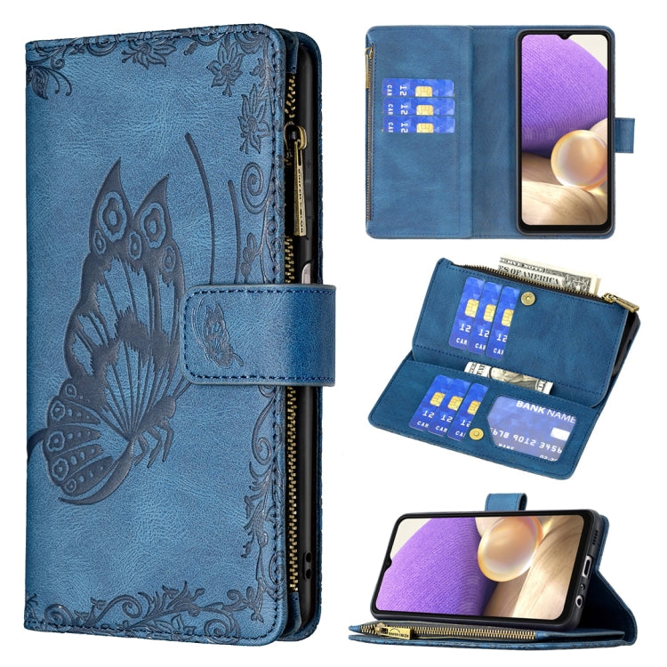 Custodia portafoglio in pelle con cerniera per Samsung Galaxy A21