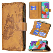 Custodia in pelle con cerniera orizzontale in rilievo con motivo a farfalla volante con supporto, fessure per carte e portafoglio, For Samsung Galaxy A51 4G, For Samsung Galaxy A52 4G / 5G, For Samsung Galaxy A71 4G, For Samsung Galaxy A72 4G / 5G     ...