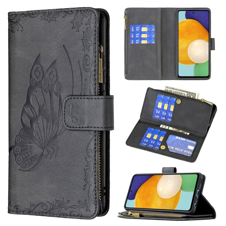 Custodia portafoglio in pelle con cerniera per Samsung Galaxy A51