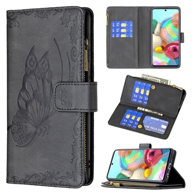 Custodia portafoglio in pelle con cerniera per Samsung Galaxy A51
