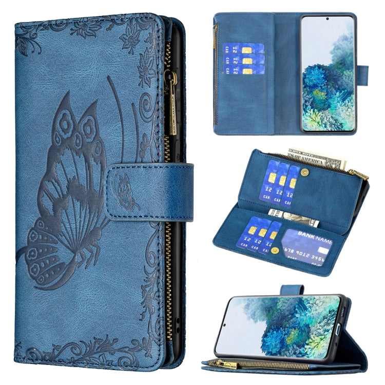 Custodia portafoglio in pelle con cerniera per Samsung Galaxy S20