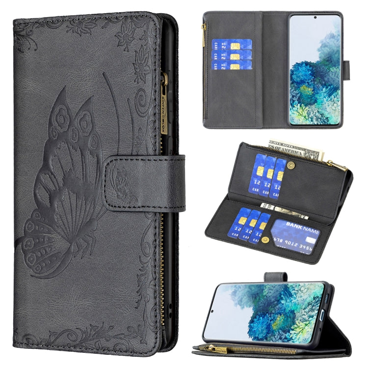 Custodia portafoglio in pelle con cerniera per Samsung Galaxy S20