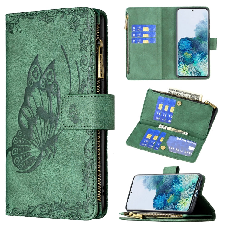 Custodia portafoglio in pelle con cerniera per Samsung Galaxy S20