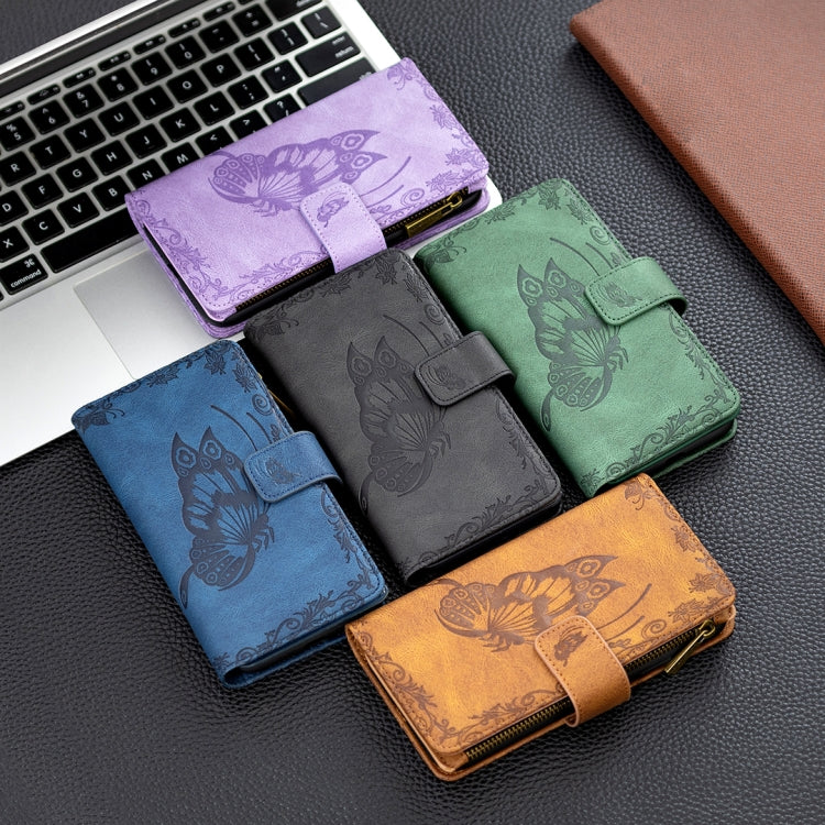 Custodia pelle con cerniera e supporto per Samsung Galaxy S20 Plus, S20 Ultra
