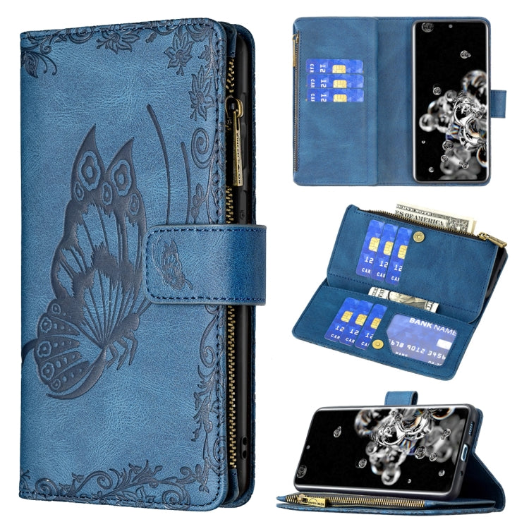 Custodia portafoglio in pelle con cerniera per Samsung Galaxy S20