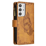 Custodia in pelle con cerniera orizzontale e supporto per Samsung Galaxy S21