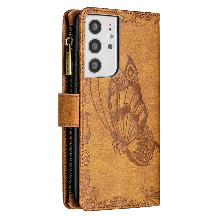 Custodia in pelle con cerniera orizzontale e supporto per Samsung Galaxy S21