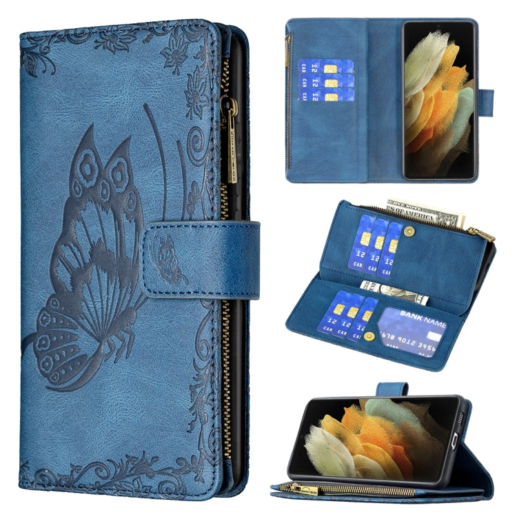 Custodia in pelle con cerniera orizzontale e supporto per Samsung Galaxy S21