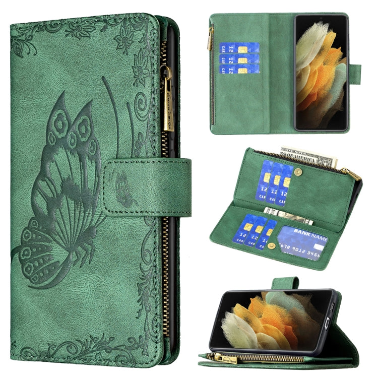 Custodia in pelle con cerniera orizzontale e supporto per Samsung Galaxy S21