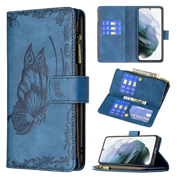 Custodia in pelle con cerniera orizzontale e supporto per Samsung Galaxy S21