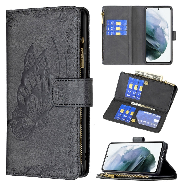 Custodia in pelle con cerniera orizzontale e supporto per Samsung Galaxy S21