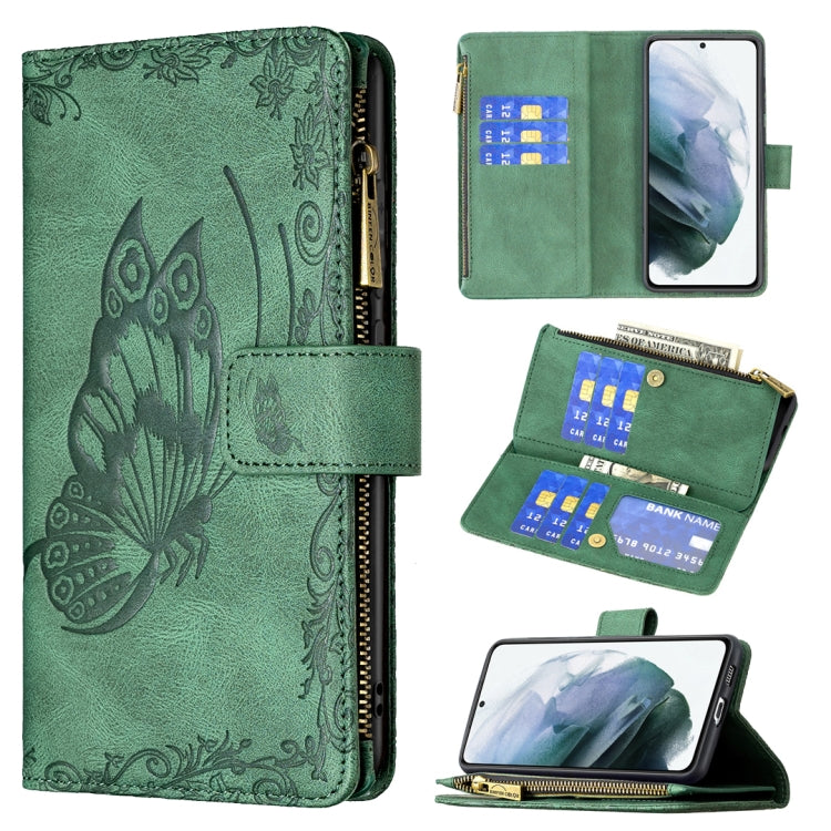 Custodia in pelle con cerniera orizzontale e supporto per Samsung Galaxy S21