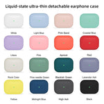 Per Apple AirPods Pro Custodia protettiva per auricolari wireless in silicone liquido ultrasottile