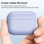 Per Apple AirPods Pro Custodia protettiva per auricolari wireless in silicone liquido ultrasottile
